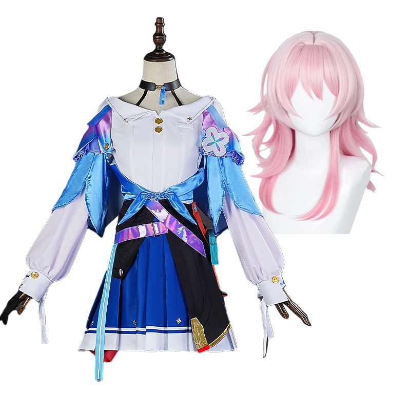 コスプレ衣装 三月なのか 崩壊：スターレイル ウィッグ付き イベント パーティー 変装 演出服 クリスマス パーティー