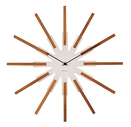 インターフォルム 掛け時計 シリオ CL-3346BK ホワイト ブラック 木 ウッド スイープムー