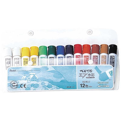 他サイト： ぺんてる　ぺんてる 水彩・ポリチューブ 12色13本　10401の商品画像