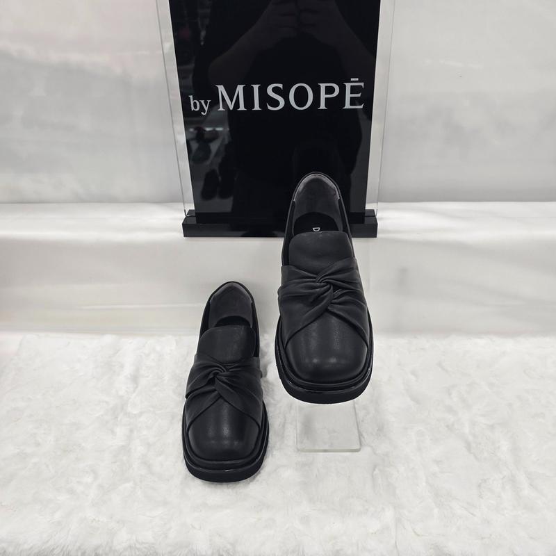 By 女性シャーリングバンドローファー 612HT439FH011 BLACK 4 JJ