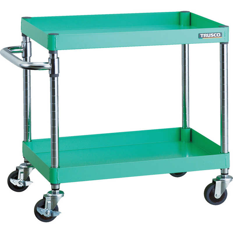 トラスコ中山 フェニックスワゴン 600×400×H600 2段 YG色 PEW662YG