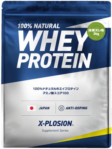 エクスプロージョン 3kg ホエイプロテイン 抹茶オレ味 濃厚本格派 大容量 国内製造