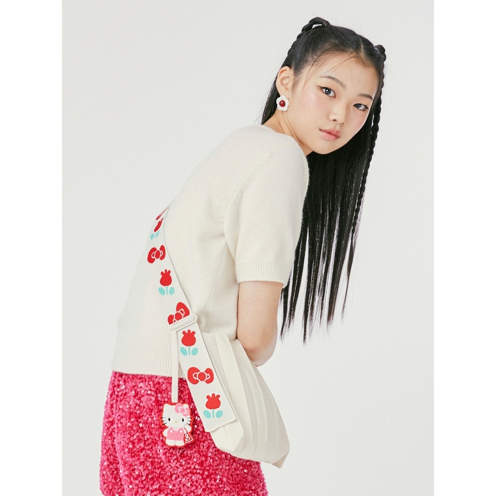 JOSEPH & STACEY ラッキープリーツニットウィング ハローキティ バニラ