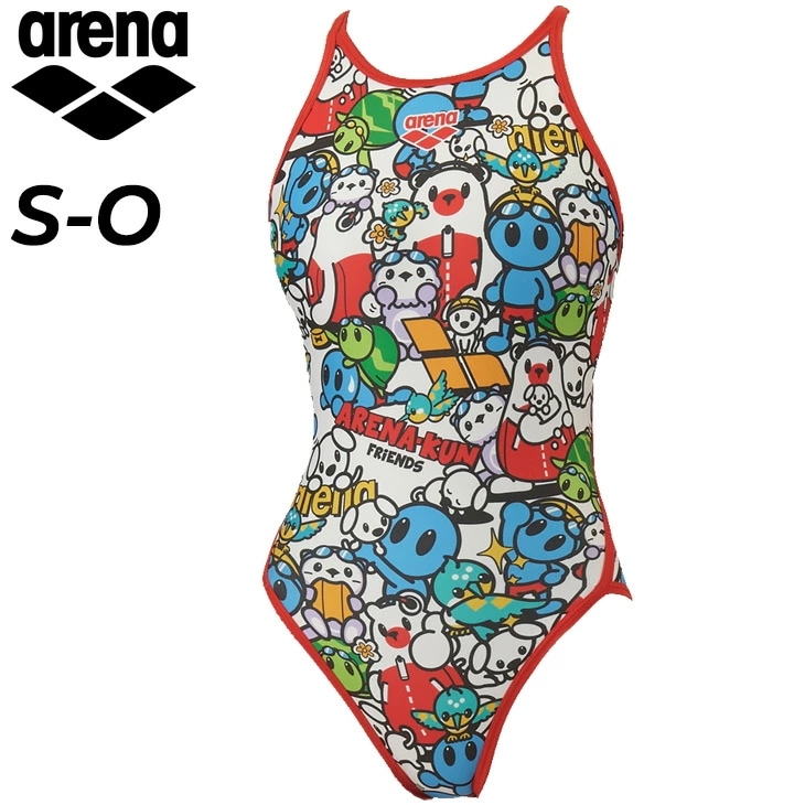 レディース 水泳 競泳 練習用水着 トレーニングワンピース（オープンバック）パッドなし トレーニング水着 総柄 スイムウェア 耐塩素 ワンピース水着 ブランド 水泳水着/AS5FWM40L【返品不可】