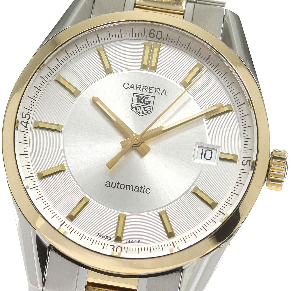 タグホイヤー TAG HEUER WV215A カレラ キャリバー5 YGコンビ デイト 自動巻き メンズ _838751【中古】