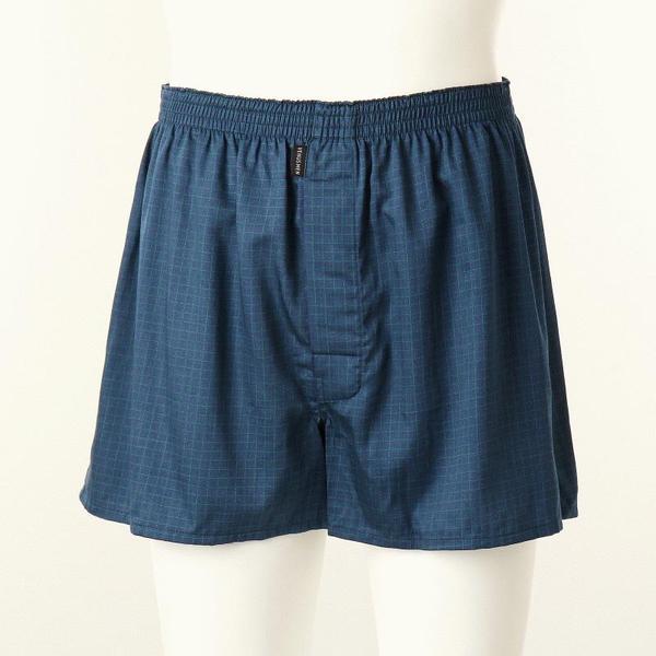 綿モダール細かいチェック捺染男性トランクスVMP1956DNBCSG