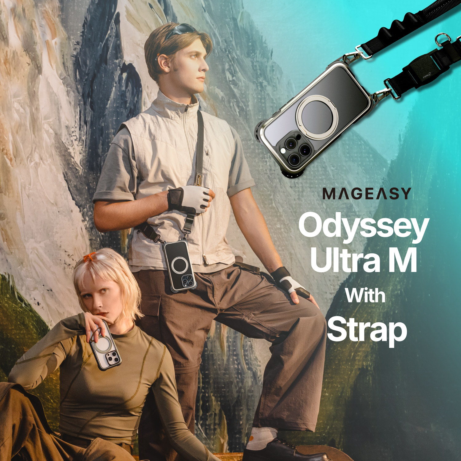 MagEasy Odyssey Ultra M With Strap C for iPhone16 Pro Max