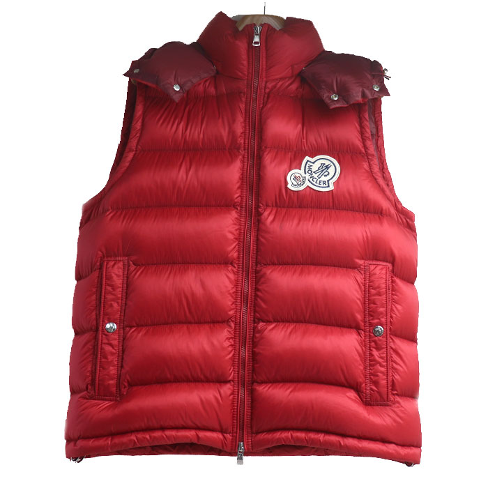 MONCLER モンクレール GERS ダウンベスト レッド D20914332949 3 メンズ 中古