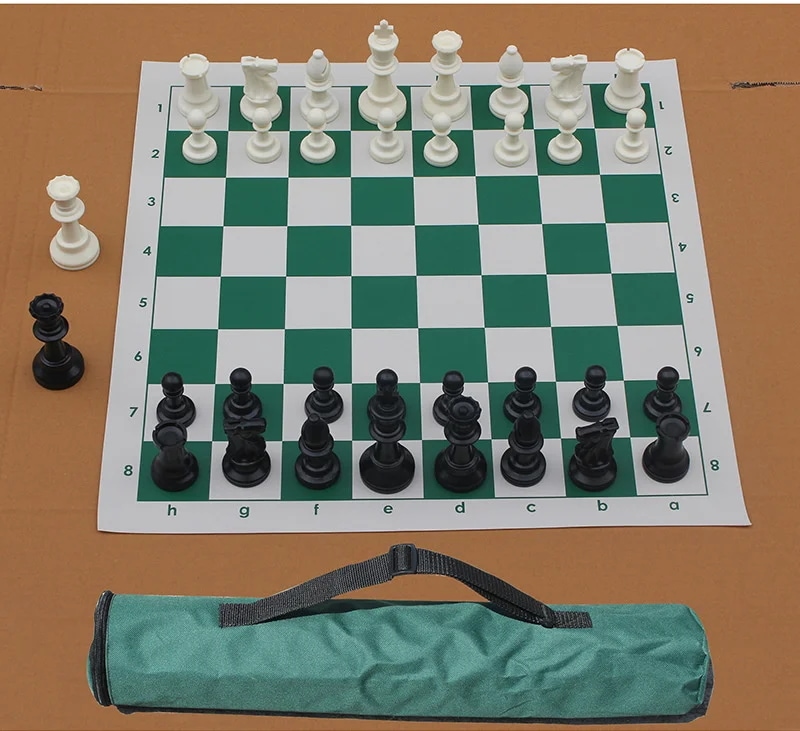王高97ミリメートルプラスチックチェスピース51センチメートルチェス盤チェスバッグチェス盤チェスセット4女王34 32pcsのチェスの駒ボードゲーム子供