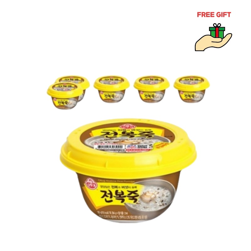 【オットゥギ】あわび粥 285g×6個セット／あわび×しいたけ入り／レンジ対応／伝統韓国おかゆ
