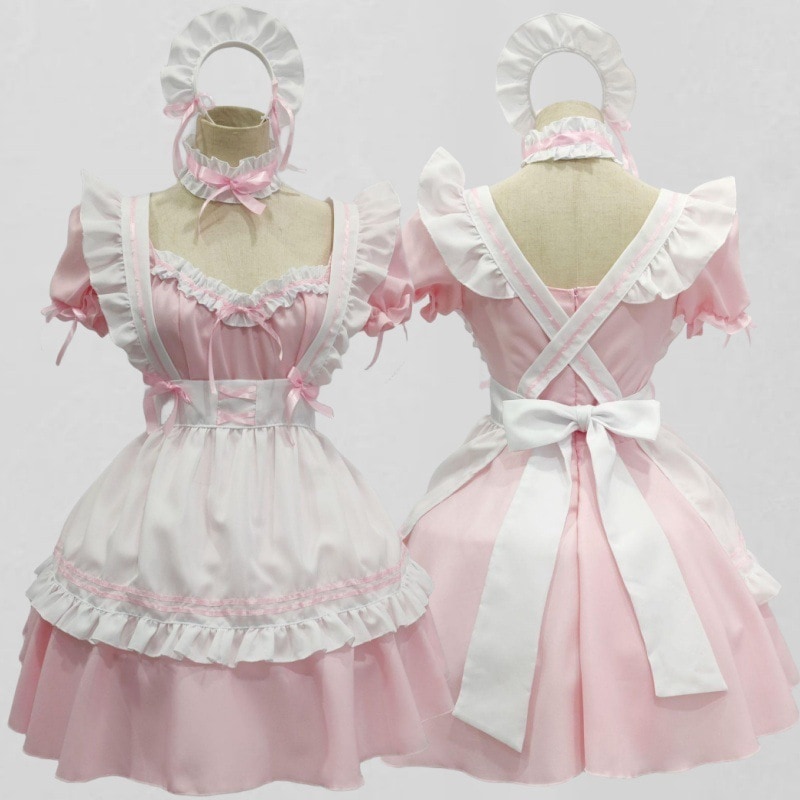 【1点ご購入 で10点プレゼントいたします】赤ワインハニーメイドlolita可愛いメイド服コスプレプリンセスワンピース