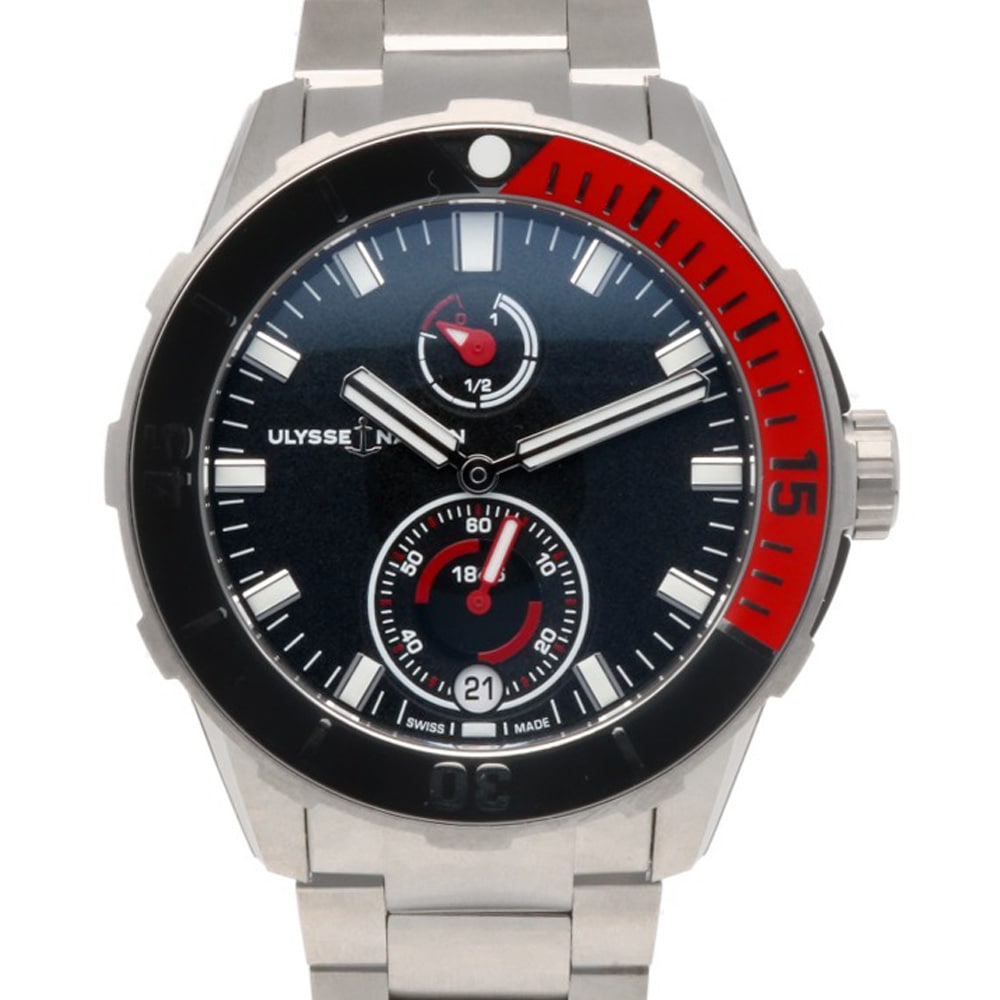 ユリス・ナルダン ダイバー クロノメーター 腕時計 ステンレススチール 1183-170/92J.2 自動巻き 1年保証 Ulysse Nardin 中古 美品 396,000円