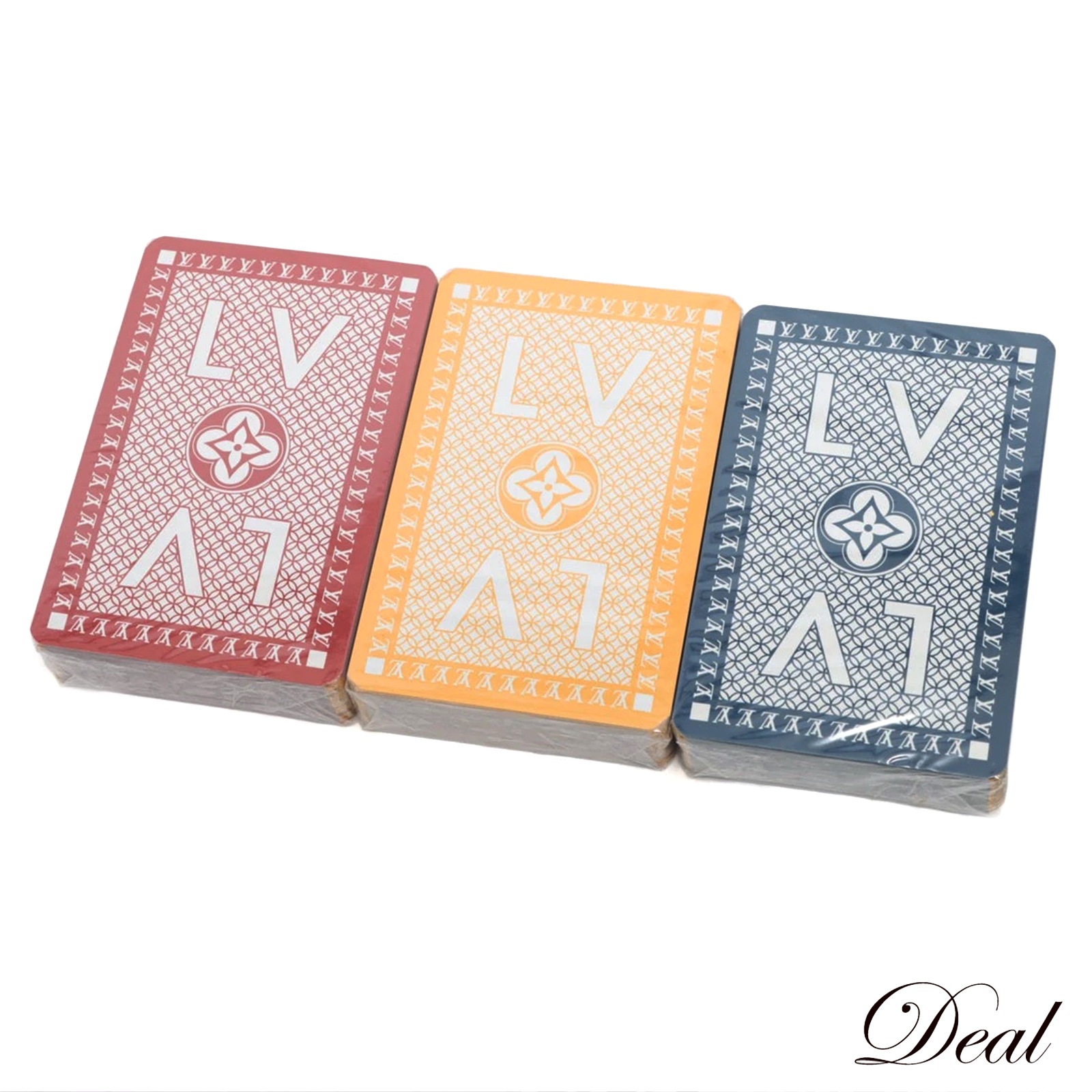 未開封 保管品 ルイ・ヴィトン カルト・トワ・ジュー トランプセット M65460 3色セット ユニセックス マルチカラー レディース カードゲームLV