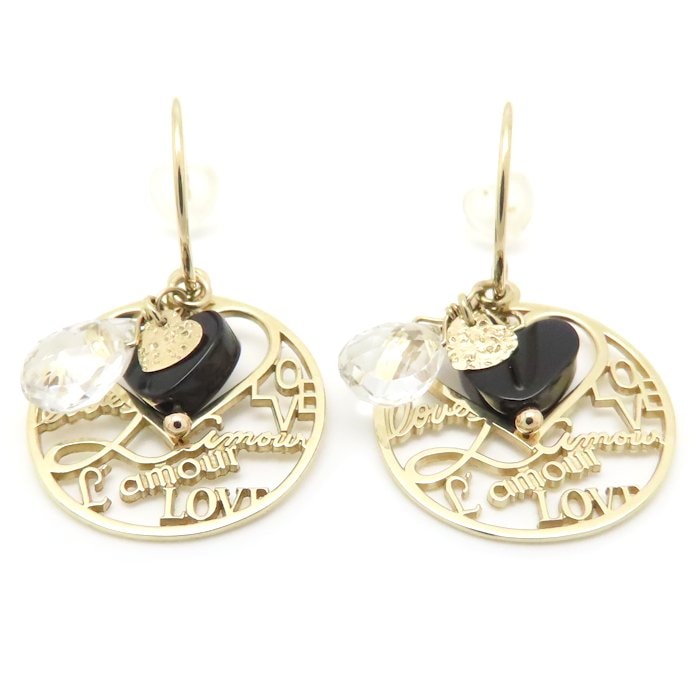 2012年クリスマス限定 ピアス ラブレター3WAY 2JP0250 K10YG イエローゴールド レディース/294921【中古】