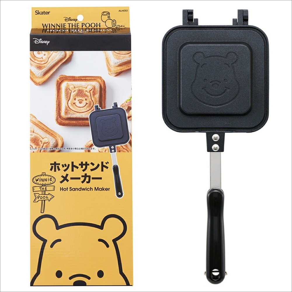 スケーター アルミ製ホットサンドメーカ くまのプーさん（２３）／ALHOS1