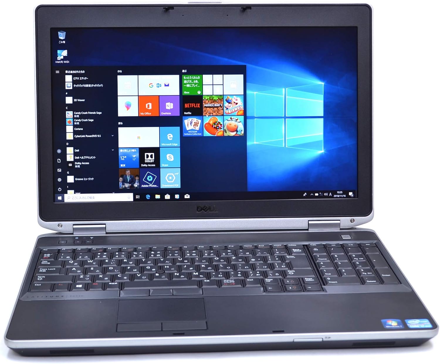 フルHD メモリ12Gノートパソコン Latitude E6530 4コア8スレッド Core i7 3720QM 2.60GHz Windows10 マルチ WiFi 3.0 NVIDIA
