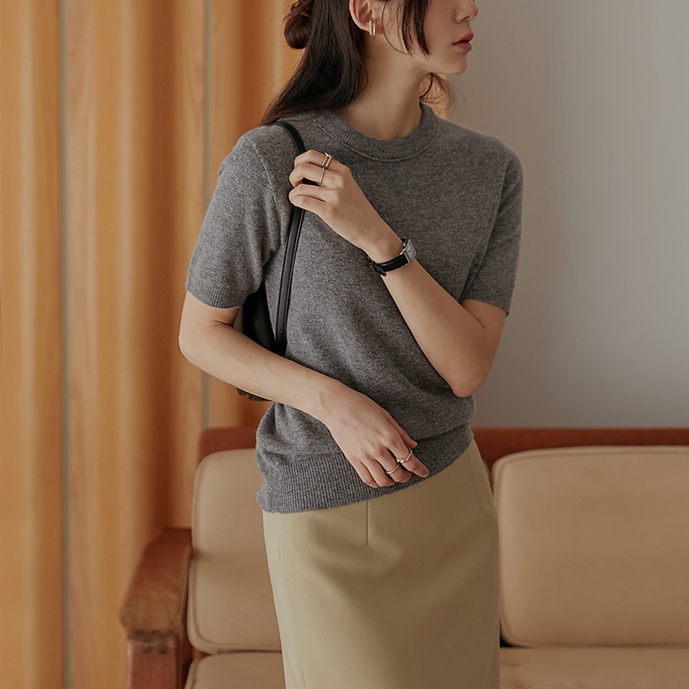 トレットパインウールカシミアセットアップ1/2ニット