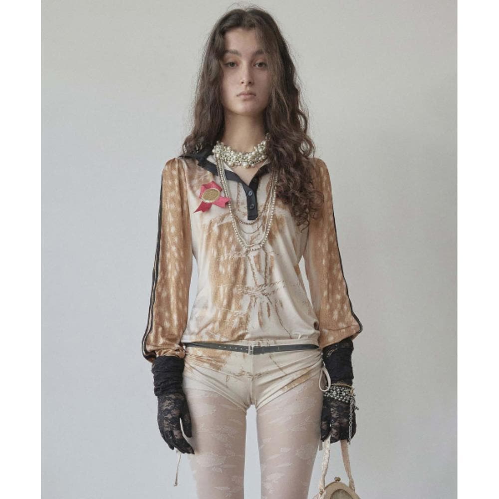 スカルプター Rudolph Jersey Tee Brown SC24A236BR