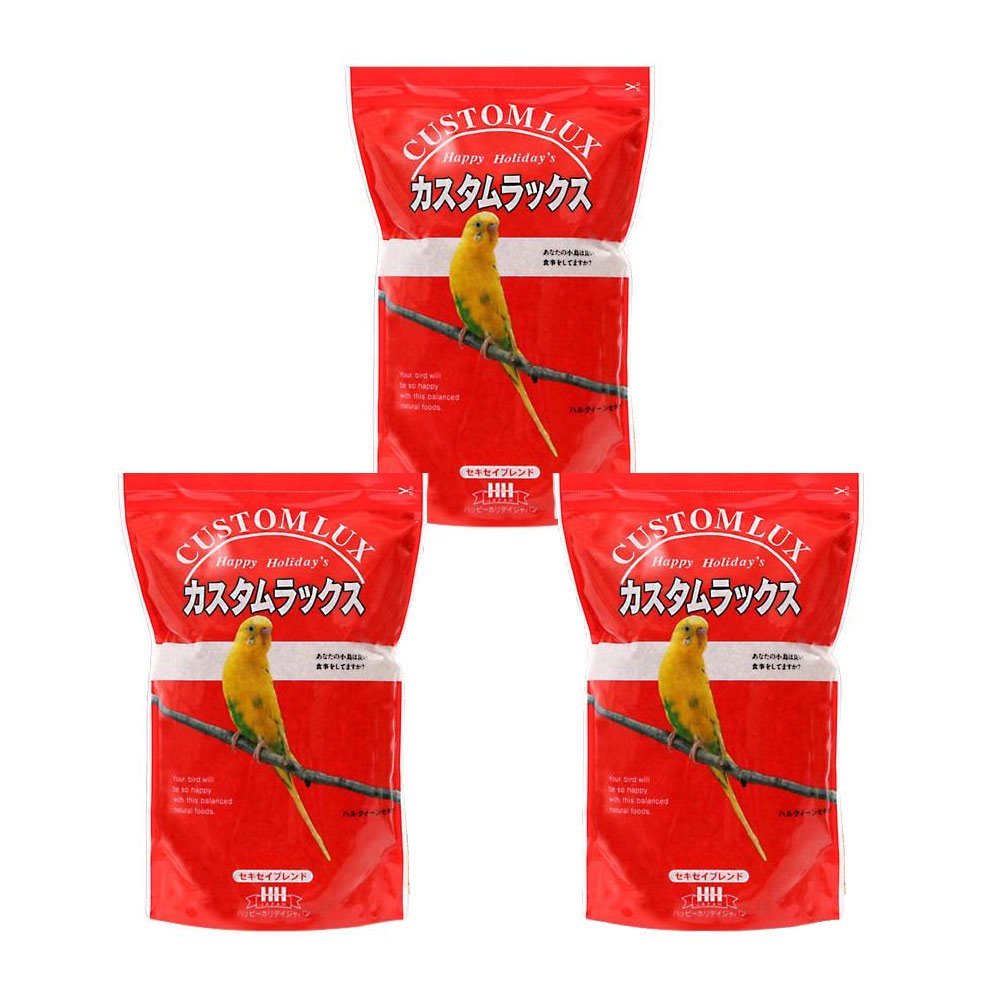 カスタムラックス　セキセイ　２．５ＬX３袋　鳥　フード　ＣＲＣ55―23―70―00―00