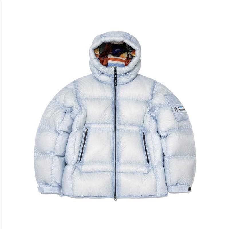 アパレルカララマヘビーグースダウンジャケット S.BLUE K5423EDJ89SBL