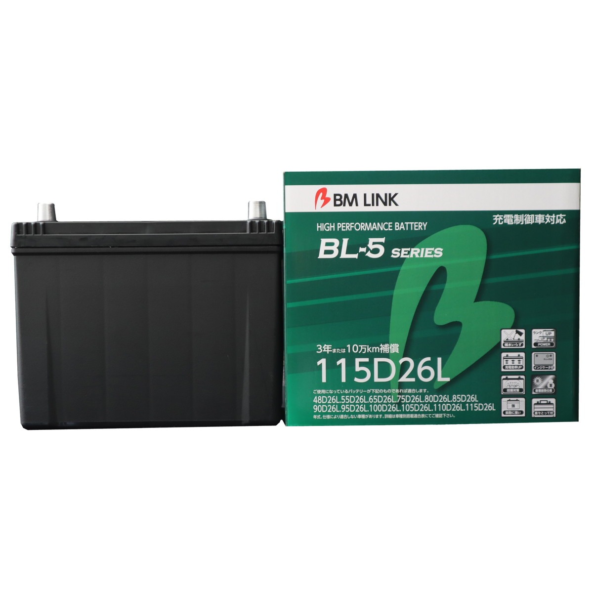 BM LINK BL-5 Series 115D26L 自動車用充電制御車対応バッテリー BL-5シリーズ