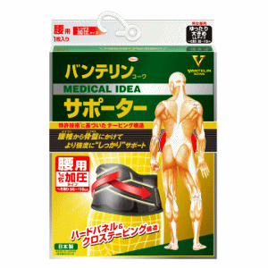 送料無料 興和 バンテリンコーワサポーター 腰用 しっかり加圧タイプ ゆったり大きめ(胴囲：95cm～115cm) 男女兼用