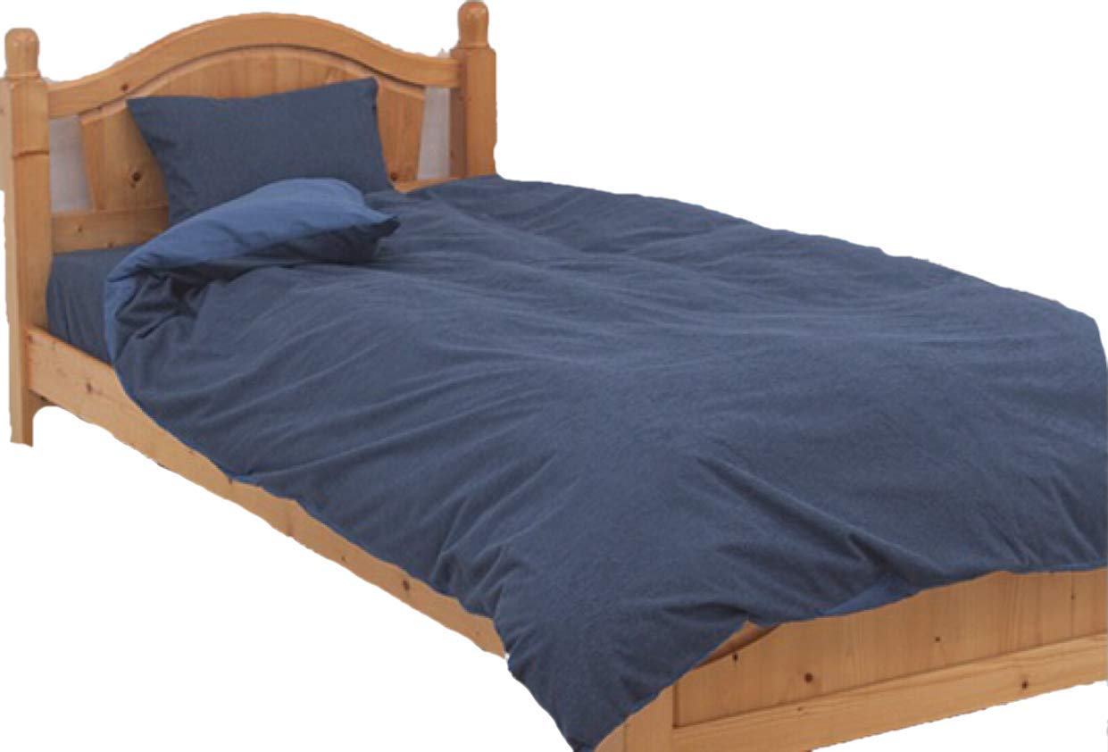 【tocoとふんわり生活】(190×210cm)防水 掛け布団カバー シングル(全３サイズ５色) デイリーパイル/ネイビー