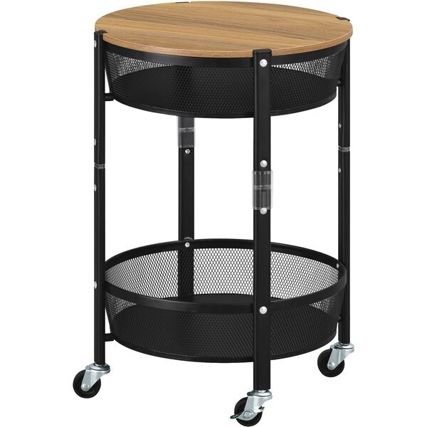 MUW-R2 ブラック マルチワゴン 丸型2段 メーカー直送