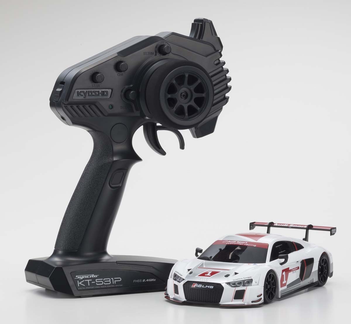 京商 ミニッツRWDレディセット MR-04 Audi R8 LMS 2015 White【32357AS】 ラジコン KC 32357AS アウディ R8 LMS 2015 ホワイト