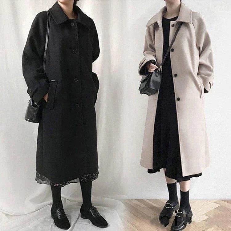 チェスターコート レディース 秋冬 ロング丈 チェスターコート 黒 ラシャスプリングコート ジャケット膝下 韓国風 アウター 学院風 通勤 着痩せ ゆったり