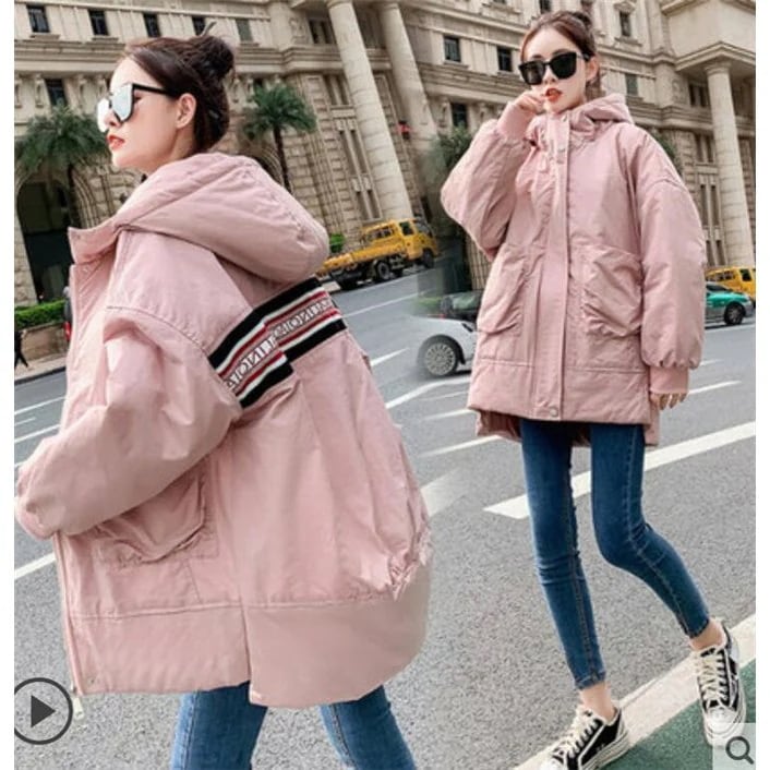 中綿ジャケット レディース ブルゾン ロング丈 ゆる アウター 冬 防寒