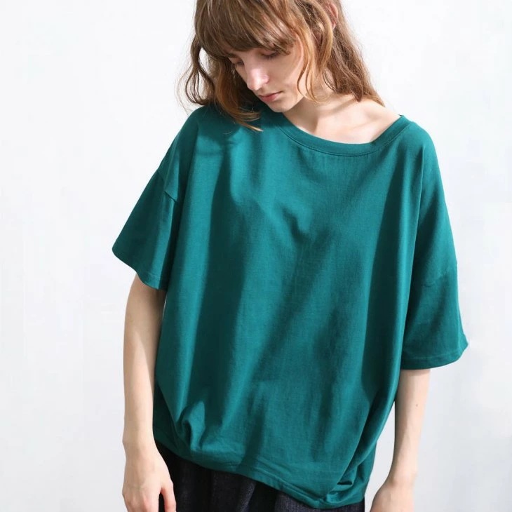 日本人気超絶の KELEN (ケレン) HEM TUCK TOPS STACY (green) Tシャツ・カットソー