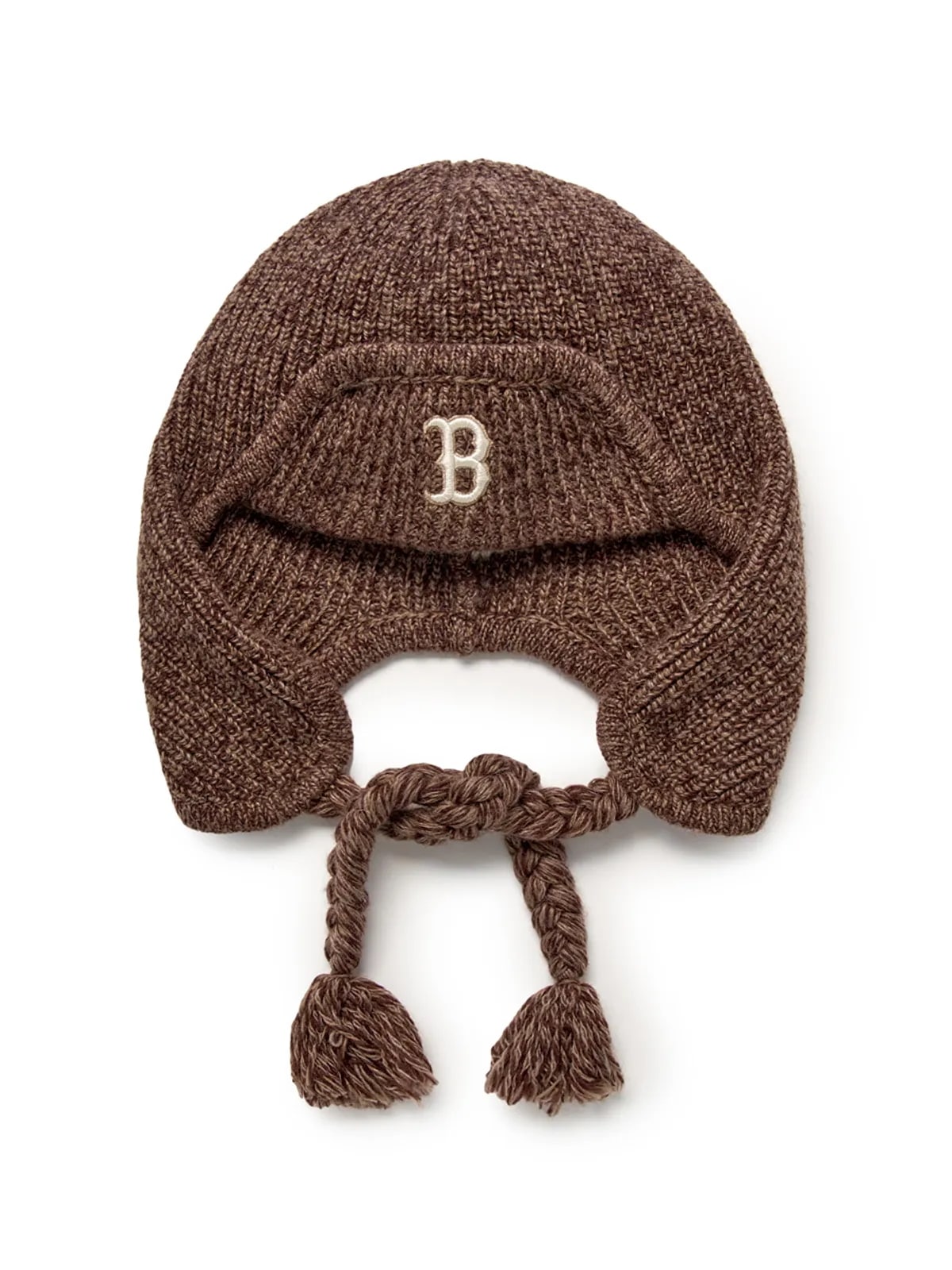 ビンテージ ボカシ イヤーフラップ ビーニー BOS (Brown)