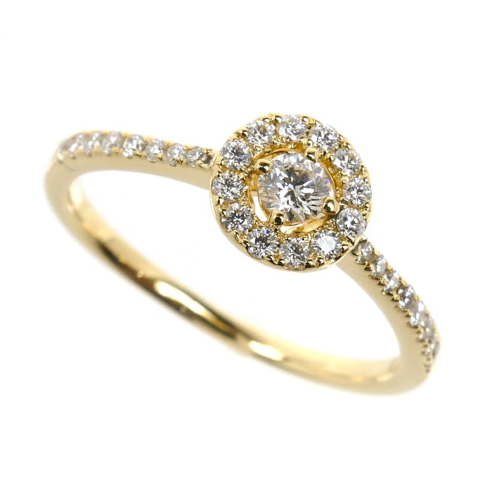 De Beers デビアスFOREVER MARK K18YG イエローゴールド マイユニバース リング・指輪 ダイヤモンド 13号 2.3g レディース 中古 美品