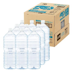 【即納】【Amazon.co.jp限定】アイリスオーヤマ 天然水 2L ×9本 ラベルレス 富士山の天然水 バナジウム含有 水 ミネラルウォーター ペットボトル 静岡県産 ケース 2リットル ボトル