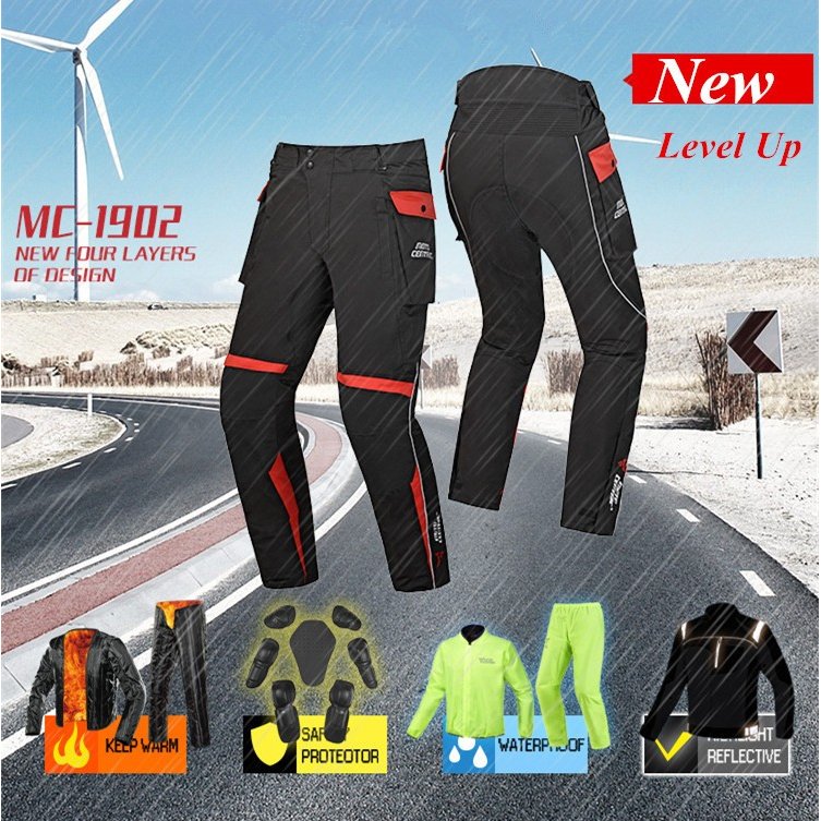 バイクパンツ ナイロン インナー防風防寒ライダース レーシング ツーリング プロテクター メンズ 春