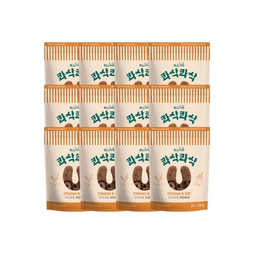 オリーブ クアサク クワサック 愛犬 スナック 120g x 12 - チキンオートペット犬 ビーガンスナック おいしい低カロリー