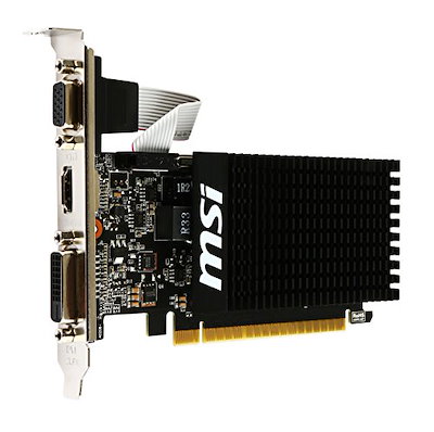 他サイト： MSI　グラフィックボード NVIDIA GeForce GT 710搭載 PCI-Express［2GB/GeForce GTシリーズ］バルク品　GT7102GD3HLPの商品画像