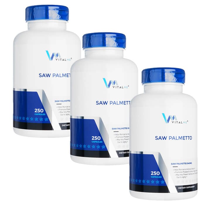 バイタルミー VitalMe 　ソーパルメット540mg 250カプセル 3本 ノコギリヤシ配合 海外発送 ヤマト国際便