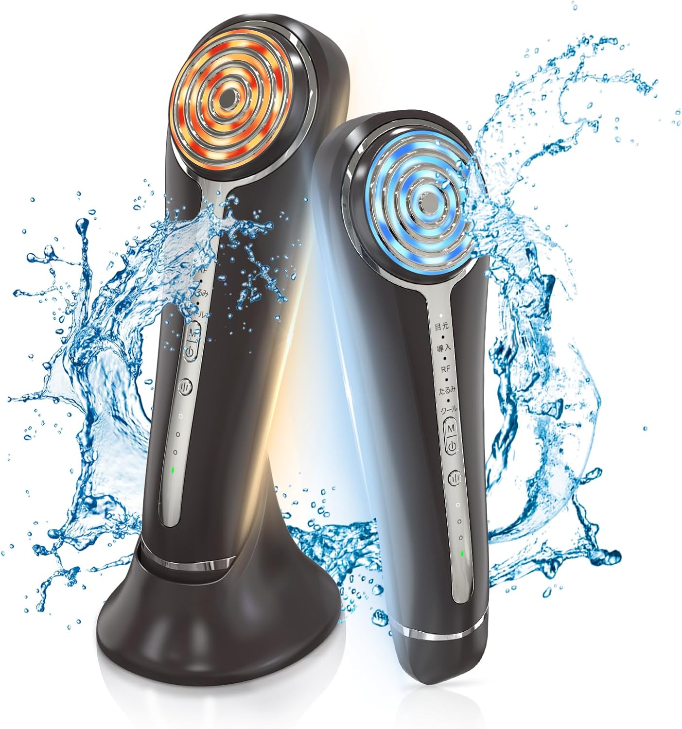 【2024年新モデル】 美顔器 RF美顔器 イオン導出 イオン導入 超音波美顔器 EMS 微電流 4色LED 光エステ 1台多役 イオン美顔器 6種類モード 3段階レベル 超音波振動 肌ケア 口元ケア 10,265円