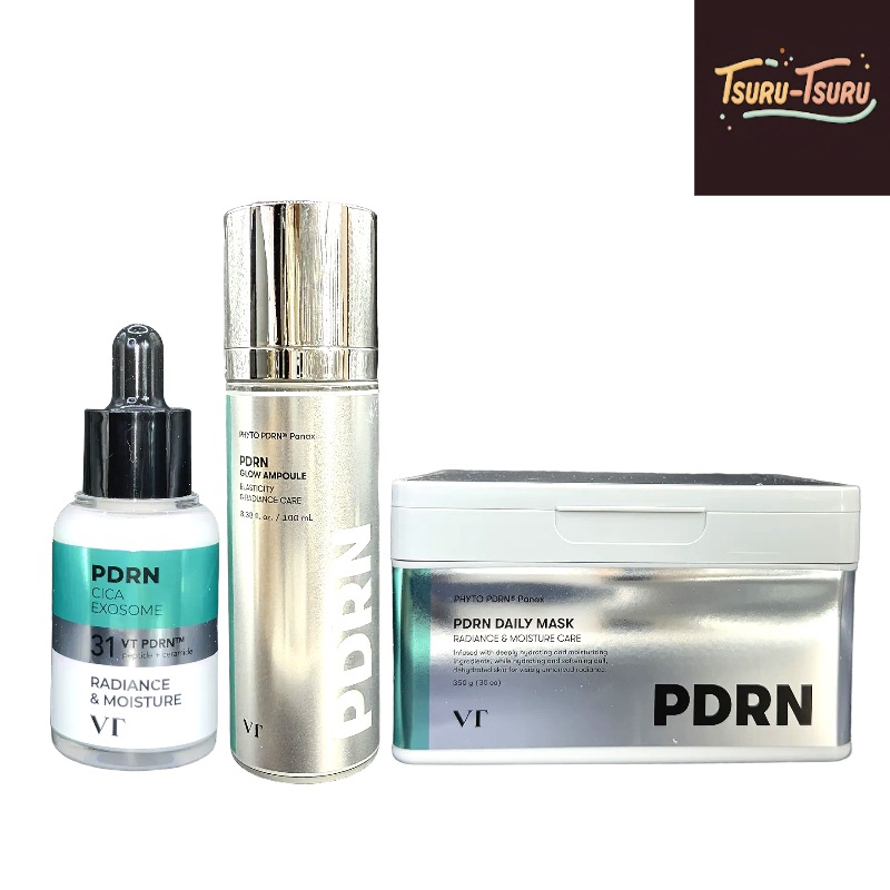 【PDRN 3種 セット】PDRNアンプル30ml (R5) + PDRN グローアンプル ミスト100ml + PDRN デイリー マスク30枚