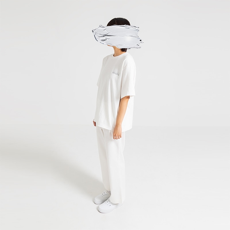 21AW-100-TS01-メインロゴ 半袖Tシャツ-WWH