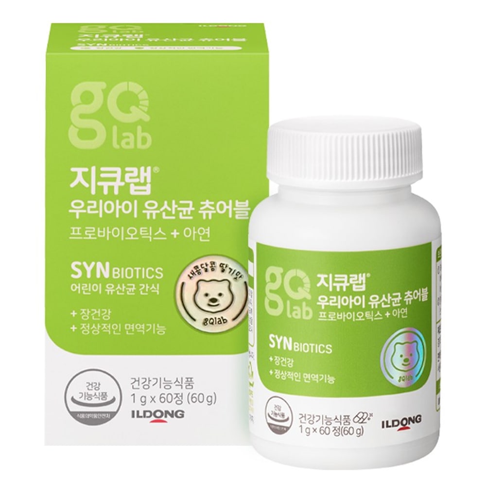 gQ lab 私たちの子供 乳酸菌 チュアブル[ 1g x 60錠-1個] 健康補助食品