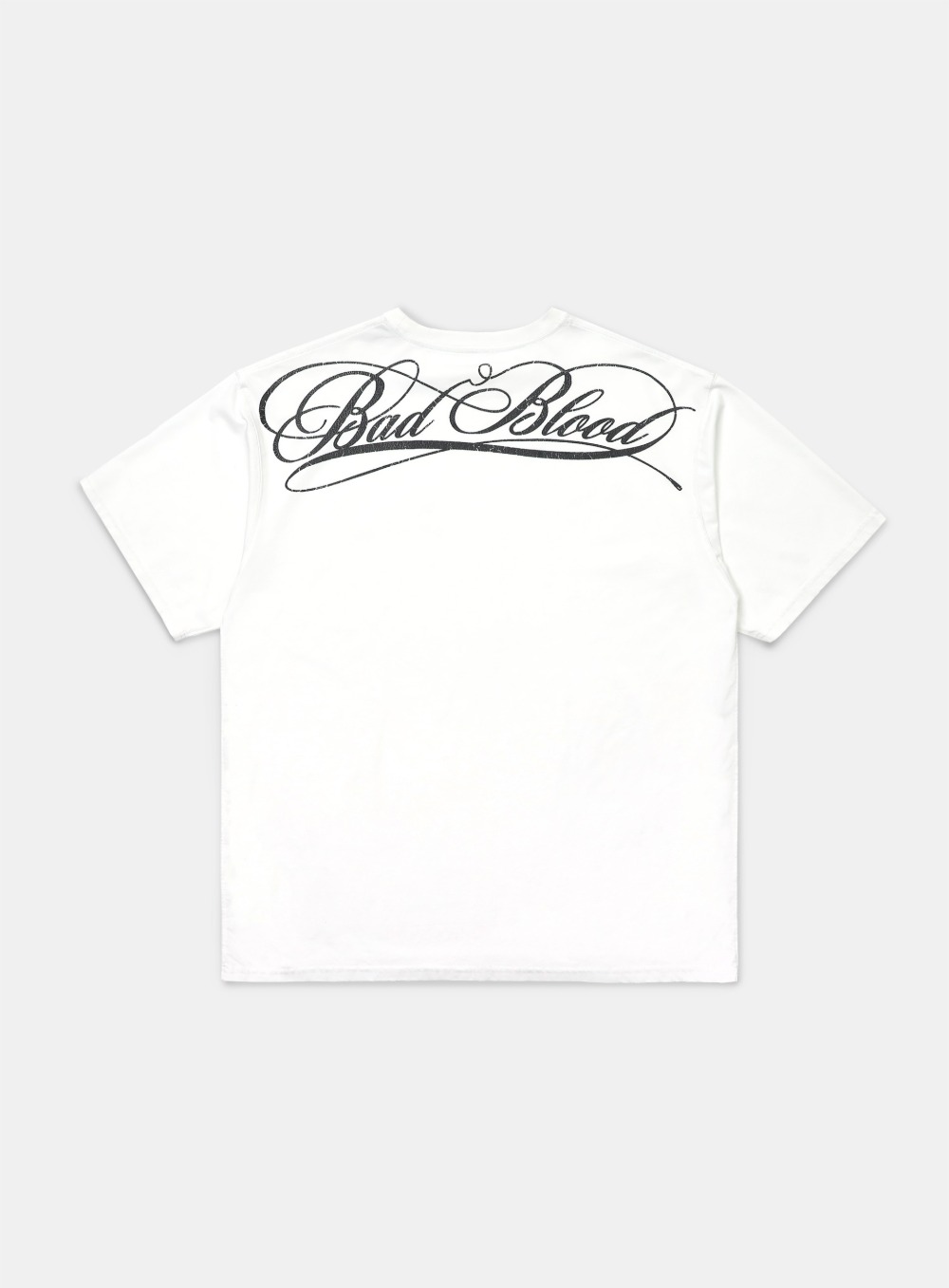 【BADBLOOD】 DARK CLASSIC LOGO T-SHIRT : WHITE