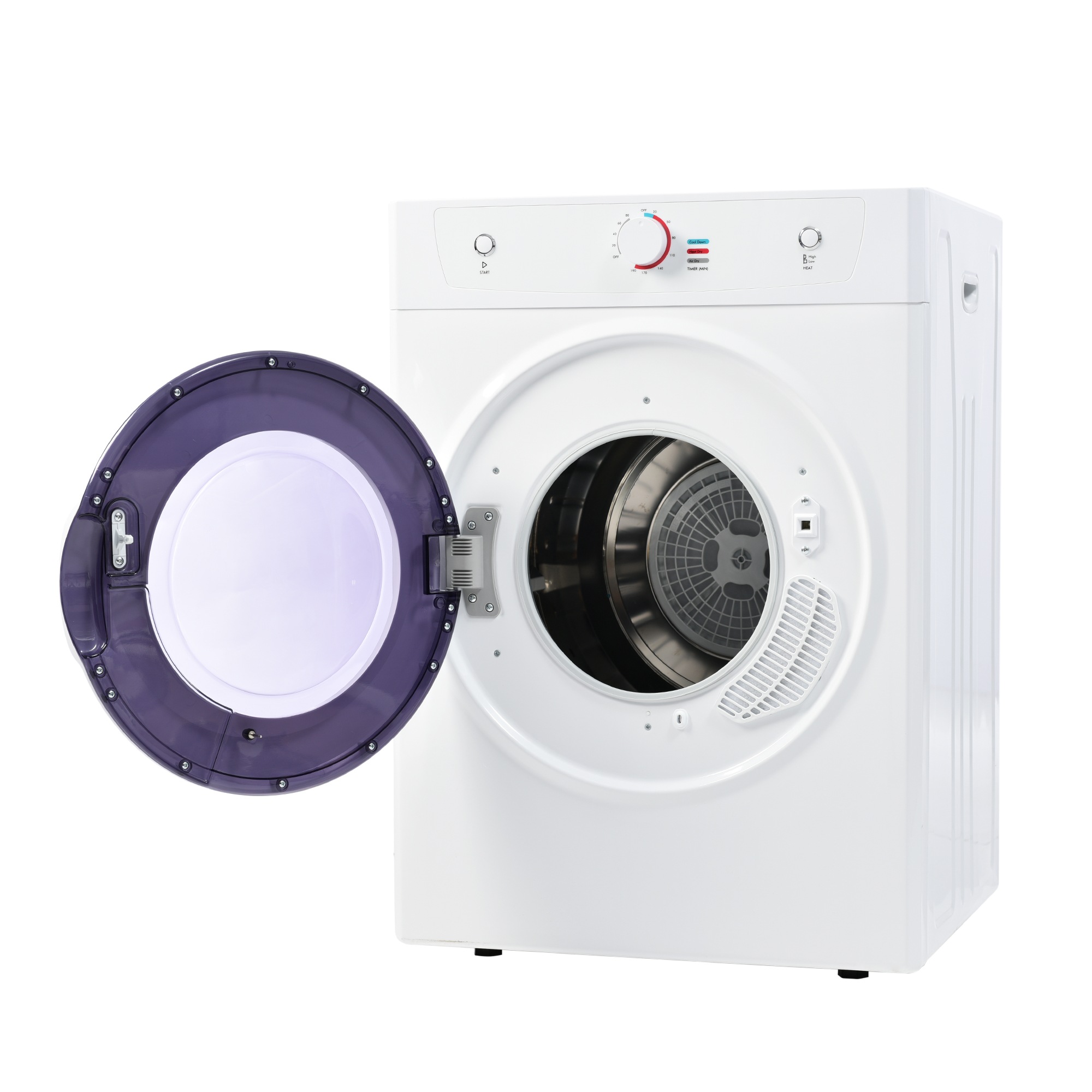 ホワイト衣類乾燥機 8kg衣類 大型ドラム 家庭用 コンパクト タイマー 高温消毒 梅雨対策 湿気対策 花粉対策