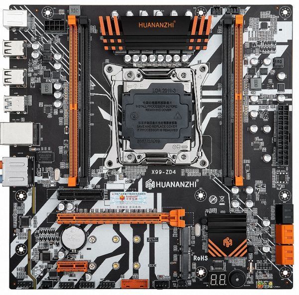 HUANANZHI X99 ZD4 Motherboard LGA2011-3 All Series DDR4 RECC M.2 PCI-E NVME NGFF M ATX