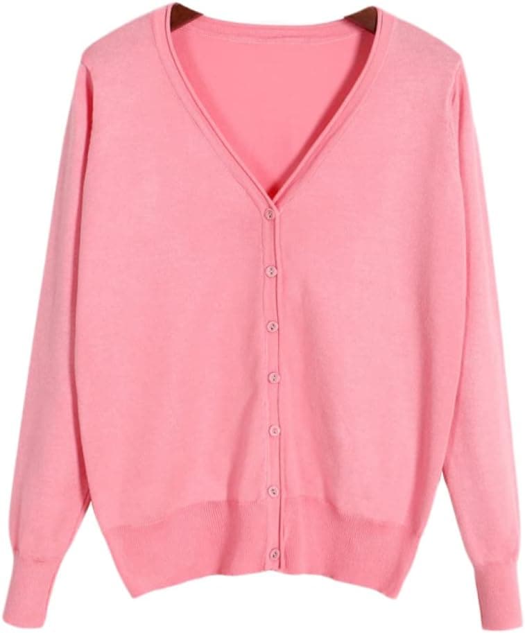 カーディガン 洗える ニット カーデ 大きいサイズ Vネック ミドル ミディアム ニットカーディガン シンプル 無地 秋 冬 薄手 洗濯 薄手 ショート 綿調 制服 会社 レディース 長袖 トッ