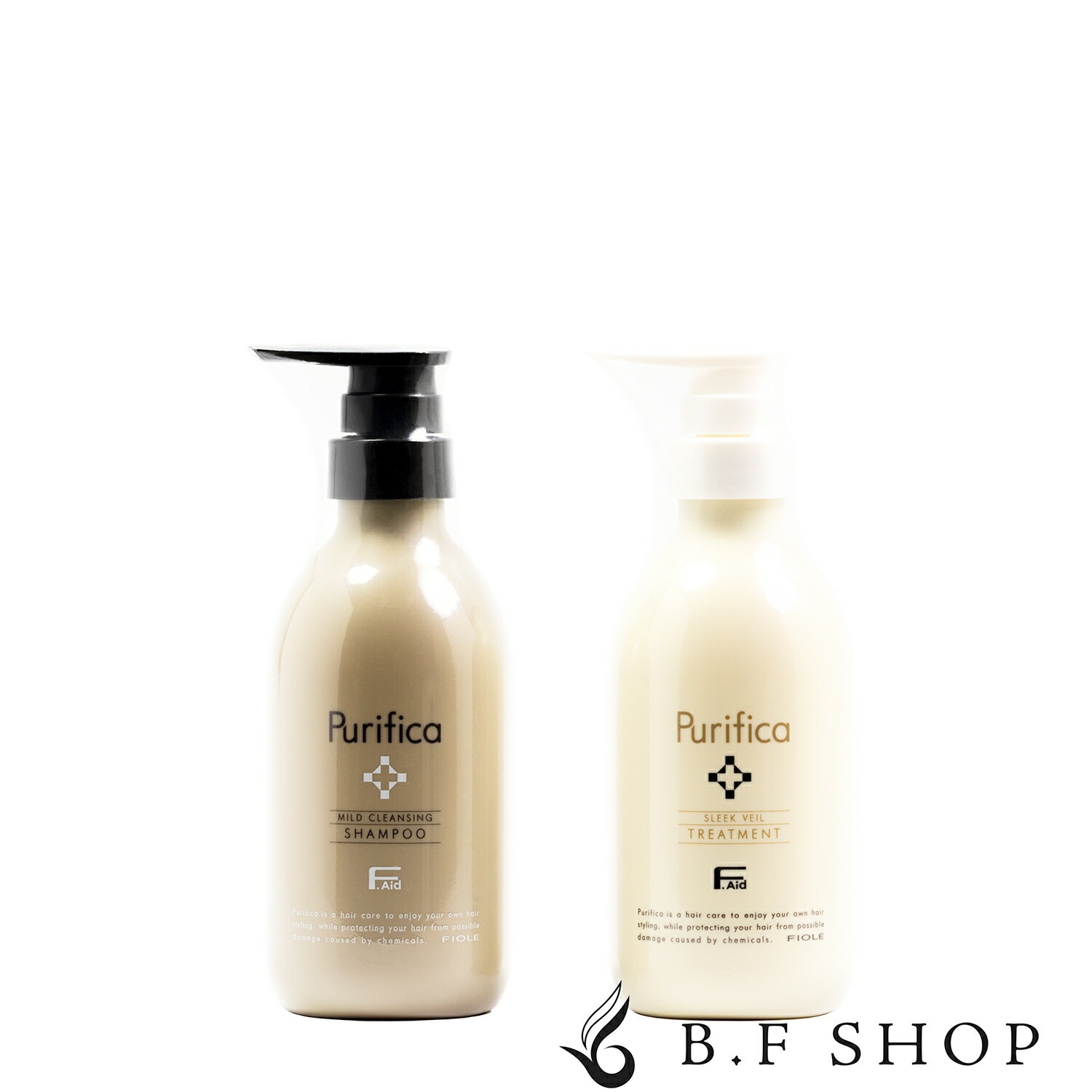 【セット品】フィヨーレ Fエイド プリフィカ シャンプー ＆ トリートメント スリーク 400ml マイルド クレンジング LSC