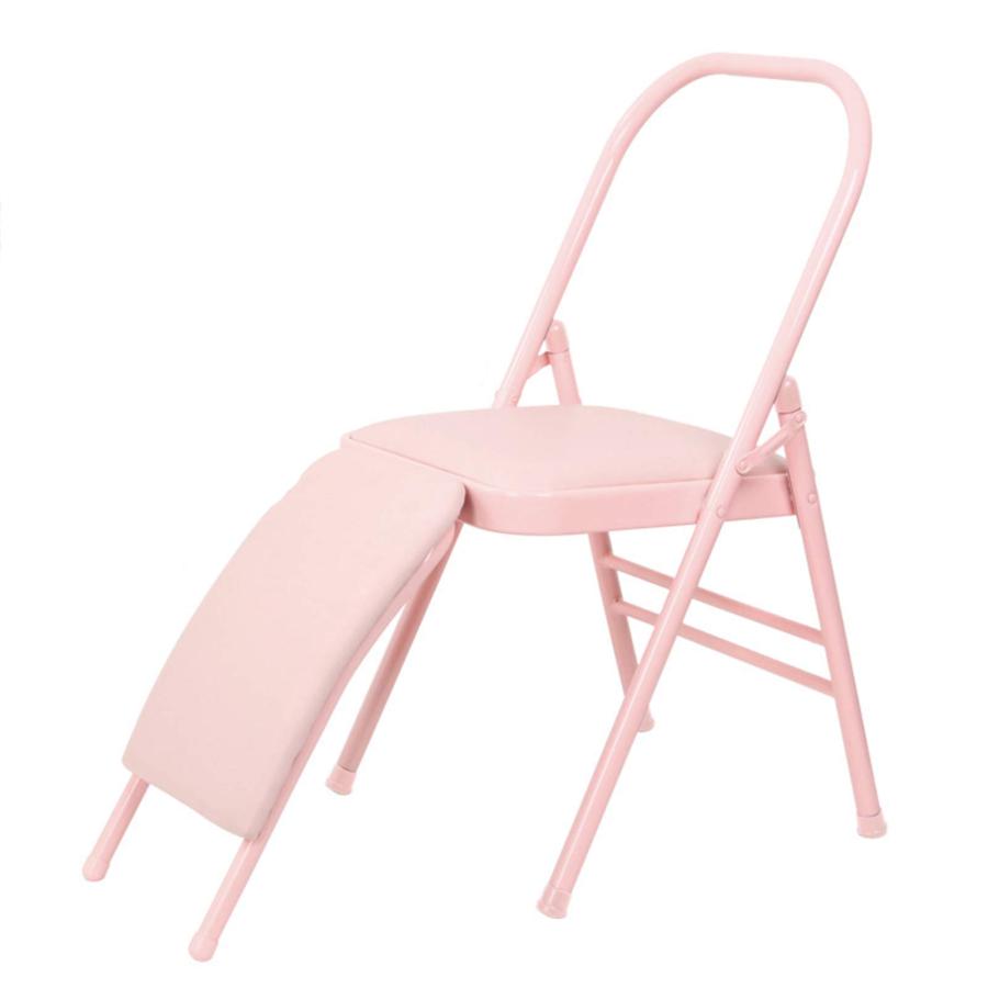 折りたたみヨガチェアヨガ補助逆スツール！アイアンガー補助椅子健康器具 疲労和らげと体力高めなどの機能がある スチールとPU材質 家庭用フィットネス屋内