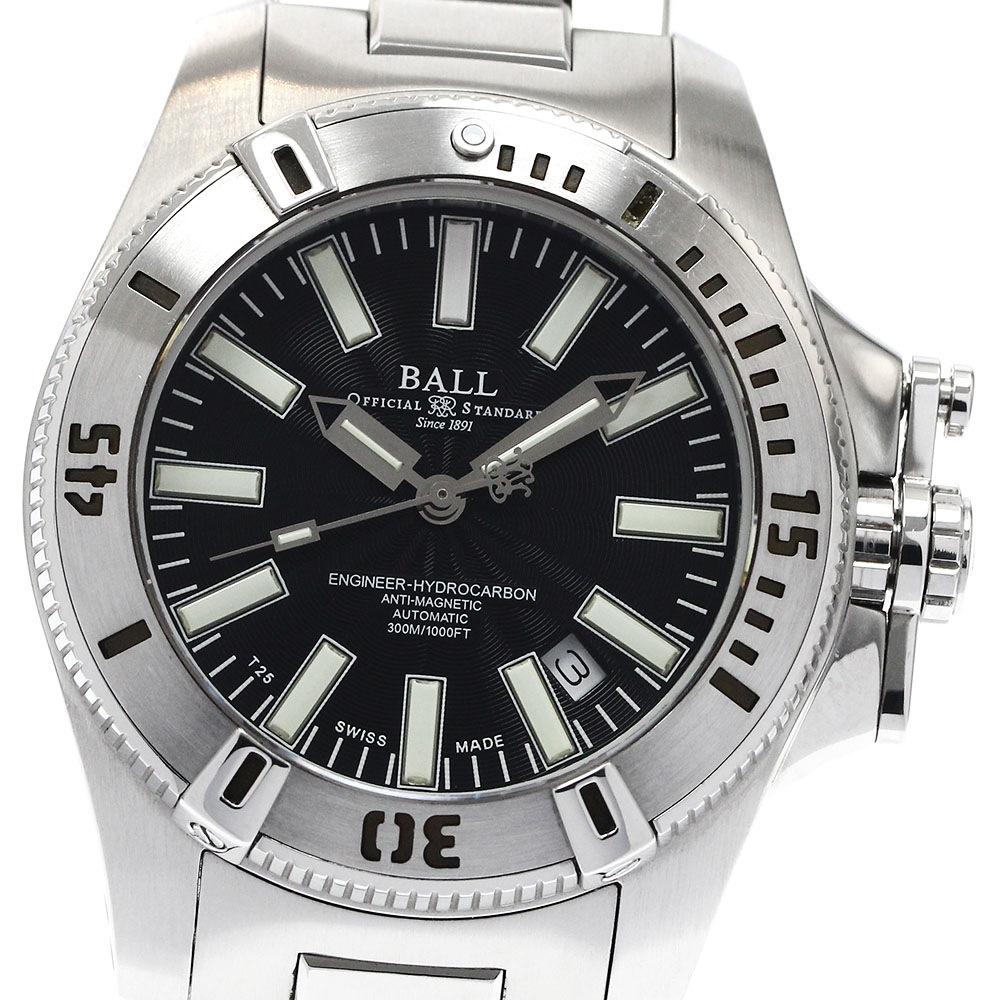 ボールウォッチ BALLWATCH DM1016A-S1J-BK エンジニア ハイドロカーボン デイト 自動巻き メンズ 保証書付き_883667【中古】